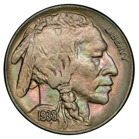 1938-D Buffalo Nickel - Pretty Toned Uncirculated