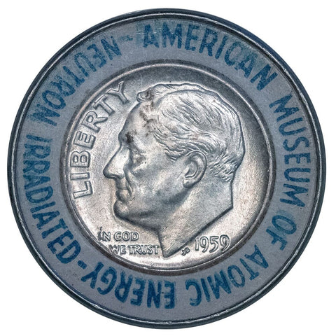American Museum of Atomic Energy Neutron Irradiated 1959 Roosevelt Dime - Uncirculated