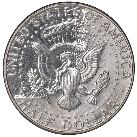 1965 Kennedy Half Dollar - Struck Through Reverse Error - Brilliant Uncirculated