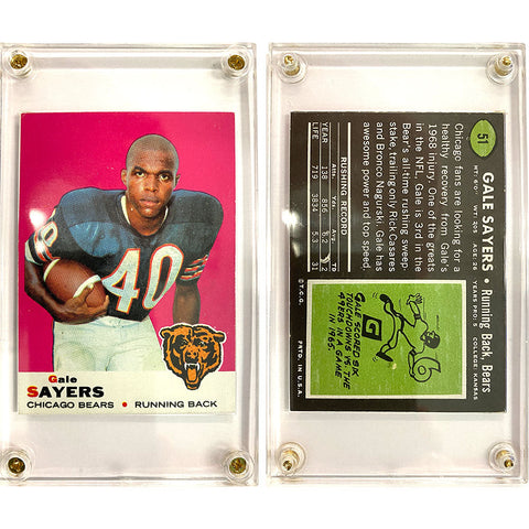 1969 Gale Sayers Chicago Bears Topps 51 NFL Card - EX