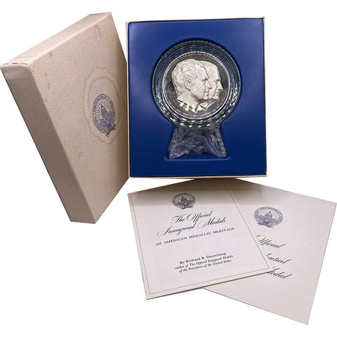 Official 1973 Nixon/Agnew .925 Silver Inauguration Medal 6.4 toz - Gem