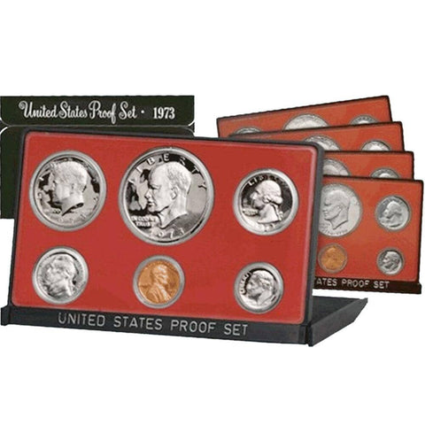 Ten Set 1973 to 1982-S “Black Box” Proof Set Deal - Wholesale Pricing