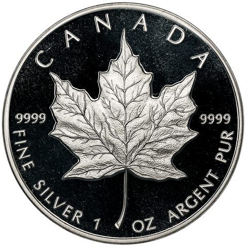 1989 Canada $5 Proof Anniversary Maple Leaf KM.163 - In Capsule