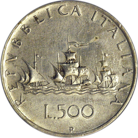 1960-R Italy 500 Lire KM. 98 - Extremely Fine