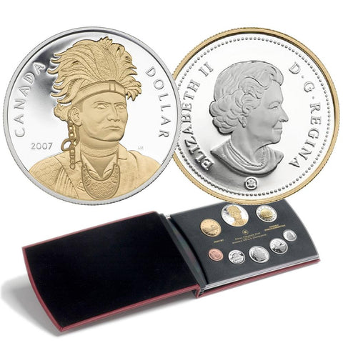 2007 Canada 8-Coin Thayendanegea (Joseph Brant) Sterling Silver Proof Set in OGP w/ COA