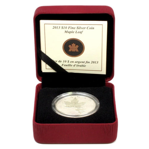 2013 Canada $10 Maple Leaf Proof Silver Coin - Gem Proof in OGP w/ COA