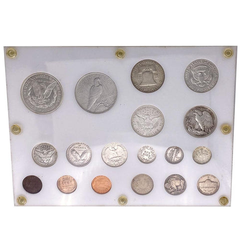 18-Coin 20th Century Type Set in Capital Plastic - Extremely Fine to Uncirculated