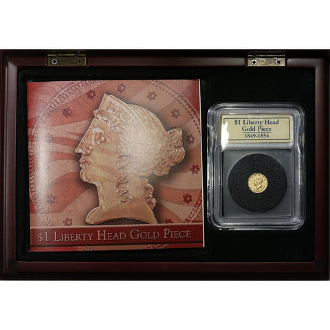 1851-O Type-1 Gold Dollar - Extremely Fine - In Display Box w/ Pamphlet