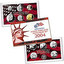 2004-S Statehood 11 Coin Silver Proof Set, In Original Mint Box with COA