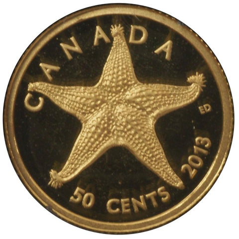 2013 Sea Creatures: Starfish Fine 1/25oz Gold Coin