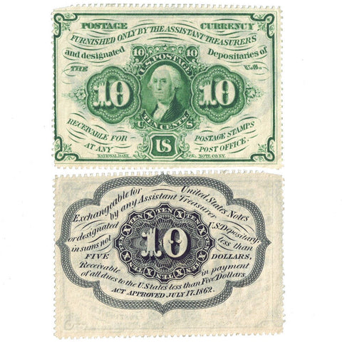 (1862-1863) 1st Issue 10¢ Fractional Fr. 1241 - Crisp Uncirculated