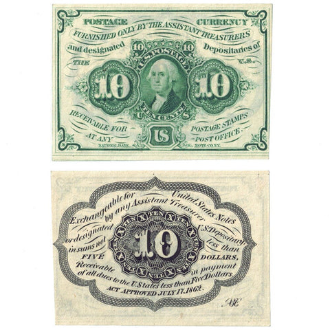 (1862-1863) 1st Issue 10¢ Fractional Fr. 1242 - Crisp Uncirculated