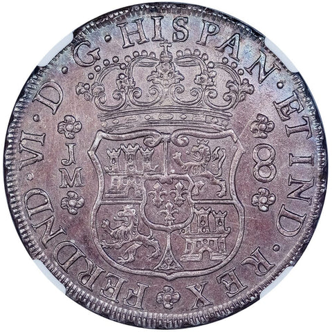1755-LIMAJM Peru 8 Reales "Pillar Dollar" KM 55.1 - NGC Unc Details