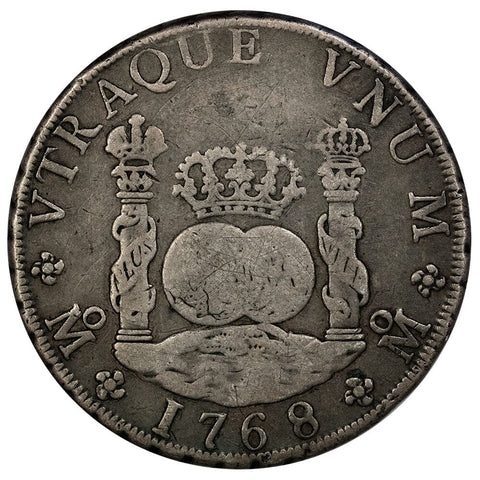 1768-MF Mexico Silver 8 Reales KM. 105 - Fine+