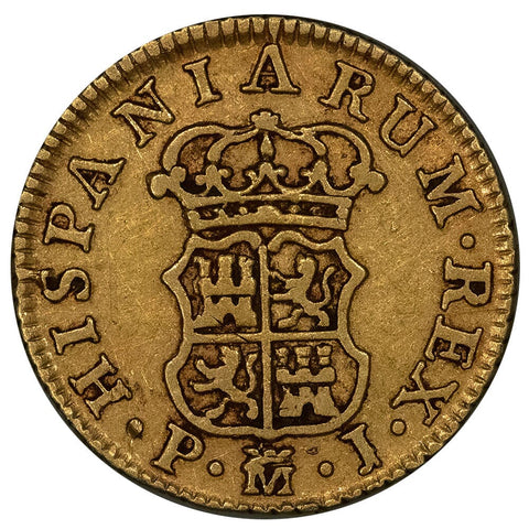 1769-PJ Spain Gold Half Escudo KM. 389.1 - Fine