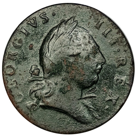 1773 Virginia Halfpenny - Fine Details (Dug)