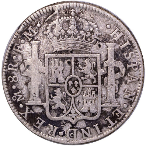 1785-FM Mexico Silver 8 Reales KM# 106.2a - Very Good (Chopmarks)