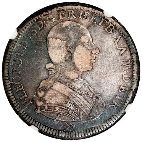 1786 Italy, Tuscany Silver Francescone (10 Paoli) - KM.C#24.3 - NGC VF 30