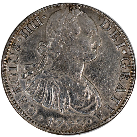1793-FM Mexico Silver 8 Reales KM.109 - Very Fine