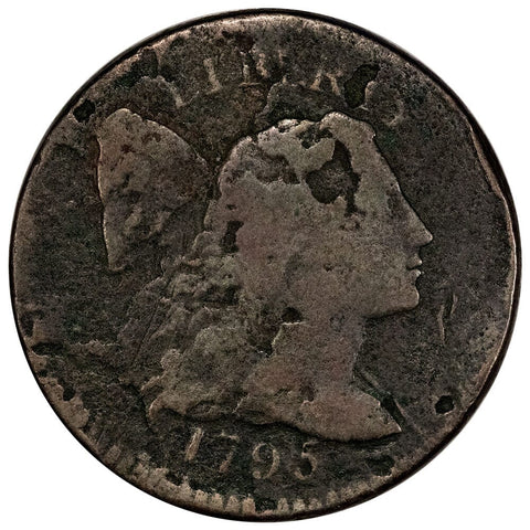 1795 Plain Edge Liberty Cap Large Cent - Fine Details (Heavy Corrosion)