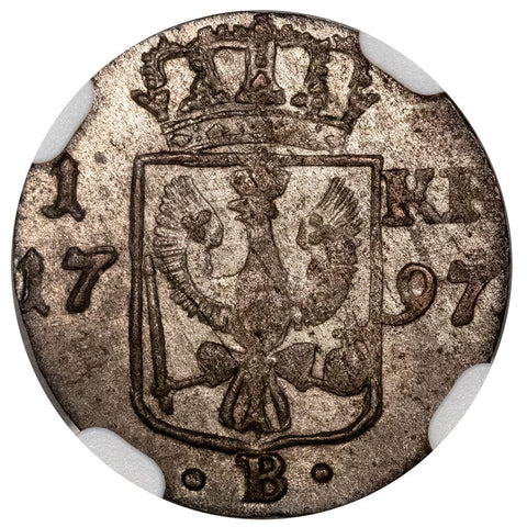 1797-B German States, Silesia 1 Kreuzer KM.1047 - NGC MS 63