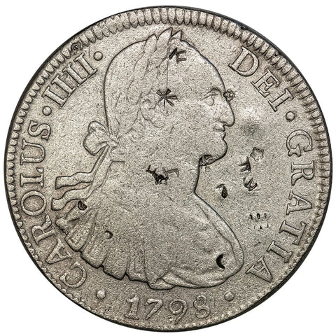 1798-FM Mexico Silver 8 Reales KM.109 - Very Fine (Chop Marks)