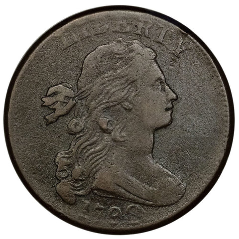 1798 2nd Hair Style Draped Bust Large Cent S-166 - Fine Details