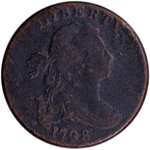 1798 Draped Bust Large Cent, 2nd Hair Style - VG+ Details