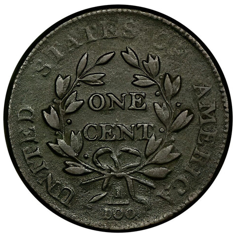 1801 100/000 Draped Bust Large Cent - Very Fine Details