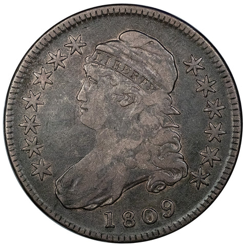 1809 Capped Bust Half Dollar ~ Overton 102 [R1] - Very Good