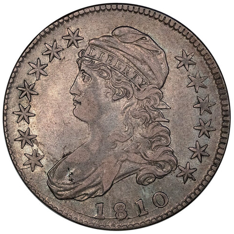 1810 Capped Bust Half Dollar ~ Overton 101a [R1] - Very Fine Detail
