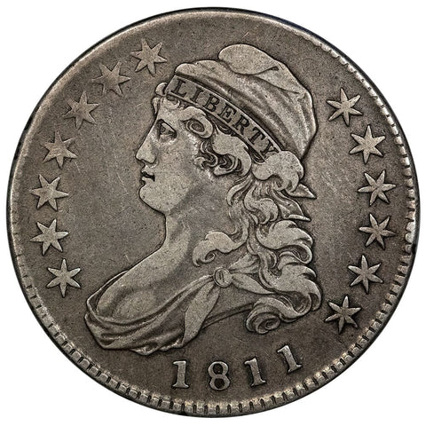 1811 Sm. 8 Capped Bust Half Dollar - Overton 108 [R2] - Very Fine