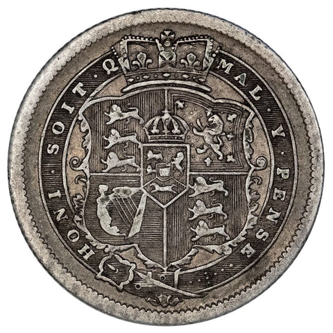 1816 Great Britain Silver Shilling KM. 666 - Extremely Fine