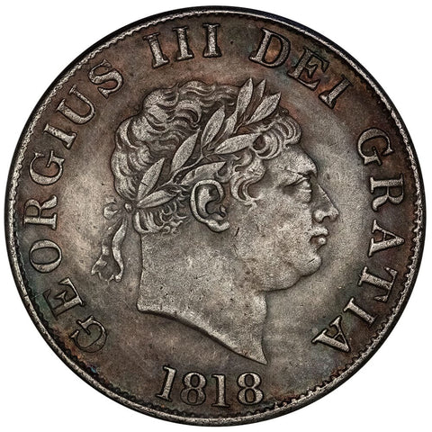 1818 Great Britain Silver Half Crown KM.672 - Very Fine+