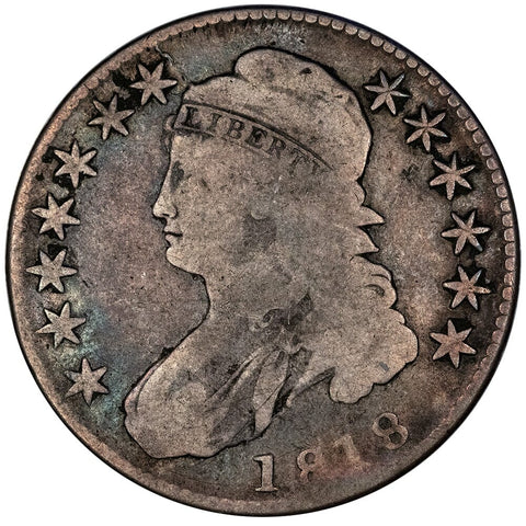 1818 Capped Bust Half Dollar ~ Overton 104b [R6] - Very Good