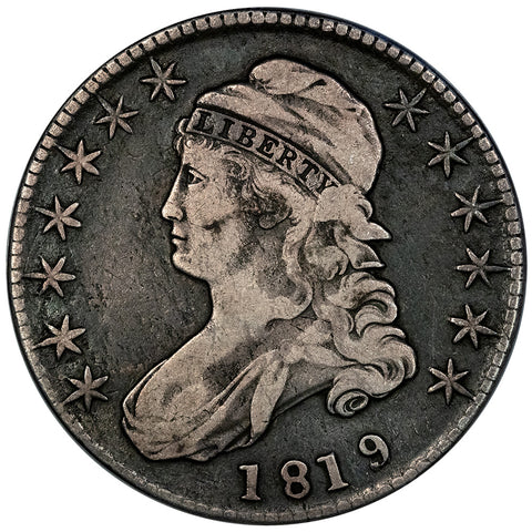1819/8 Capped Bust Half Dollar ~ Overton 101 [R1] - Fine+ Details