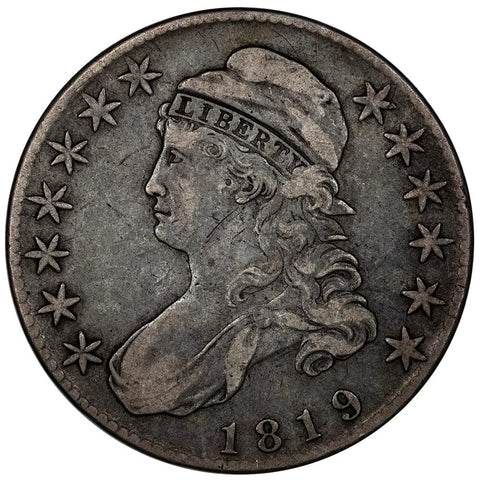 1819 Capped Bust Half Dollar ~ Overton 112 [R3] - Very Fine