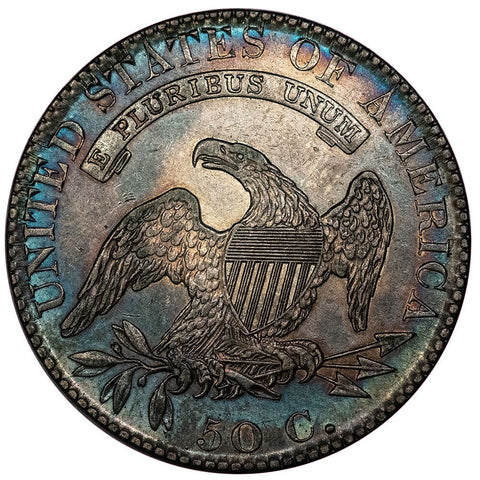 1820 Curl Base 2 Capped Bust Half Dollar - Overton 103a [R2] - Extremely Fine