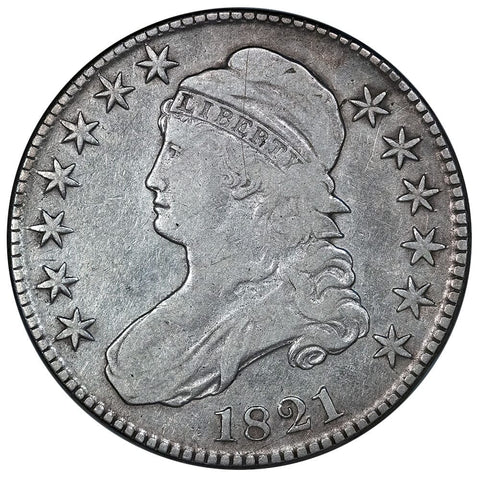 1821 Capped Bust Half Dollar - O.101a [R2] - Fine