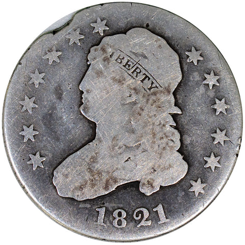 1821 Capped Bust Quarter - Good Details
