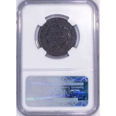 1824 Coronet Half Cent - NGC XF 45 BN - Extremely Fine