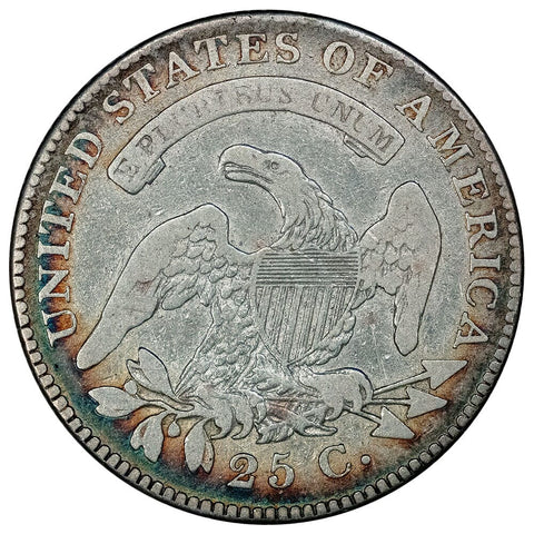 1825/4/2 Capped Bust Quarter - Very Good