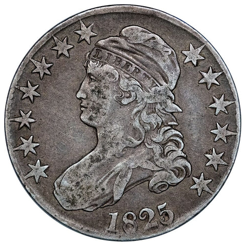 1825 Capped Bust Half Dollar - Overton 114 [R1] - Fine