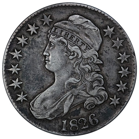 1826 Capped Bust Half Dollar - Overton 109 [R1] - Very Fine+ Details