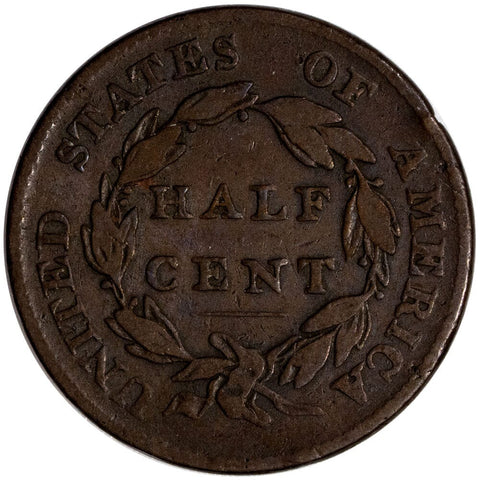 1826 Classic Head Half Cent - Fine