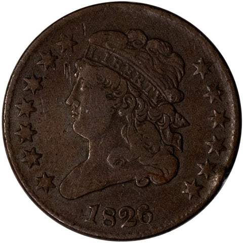 1826 Classic Head Half Cent - Fine