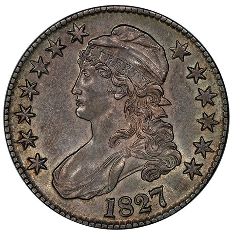 1827 SB2 Capped Bust Half Dollar O-109 [R4] - About Uncirculated
