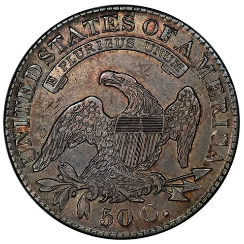 1827 SB2 Capped Bust Half Dollar O-109 [R4] - About Uncirculated