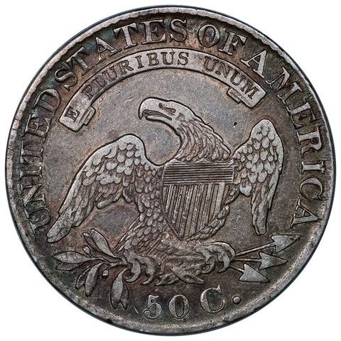 1827 Sq. Base 2 Capped Bust Half Dollar - Overton 126 [R2] - Very Fine