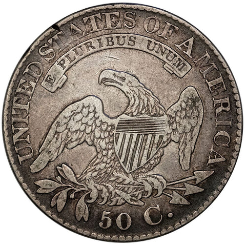 1828 Sq 2, Lg 8 Capped Bust Half Dollar - Very Fine